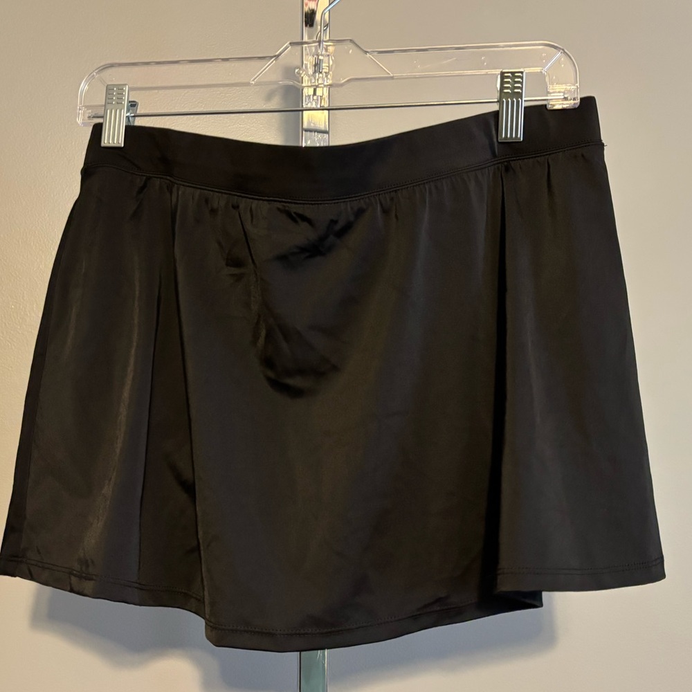 American Beach Women's Size 16 Black Skirt‎ Swim Bottom with Slit - NWT